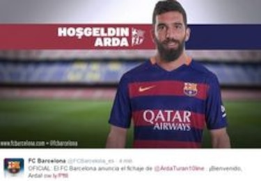 Barcelona anuncia el fichaje de Arda Turan