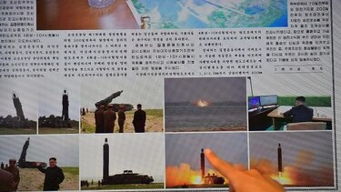 Líder norcoreano asegura que sus misiles amenazan bases de EU en el Pacífico