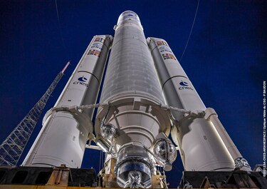 El cohete Ariane 5 realizó su último despegue, con dos satélites a bordo