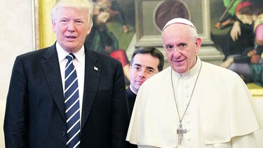 El papa recibe a Trump