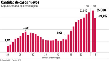 Ligera desaceleración de los casos de Covid-19