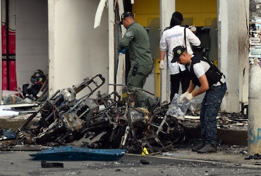 Suben a tres los muertos y nueve heridos en un atentado en el suroeste de Colombia