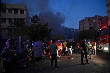 Muertos y heridos en un ataque israelí contra los suburbios del sur de Beirut