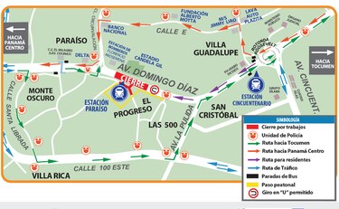 Por montaje de pasarela en la línea 2 habrá cierre en la Domingo Díaz