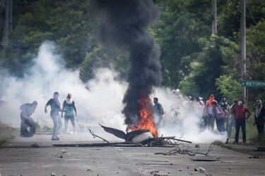 Escenas de un lunes de caos