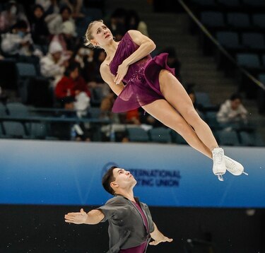 Impecable presentación en la final del Gran Premio de Patinaje Artístico