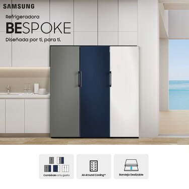 Sorpréndete con la nueva refrigeradora BESPOKE de Samsung: diseñada por ti, para ti.