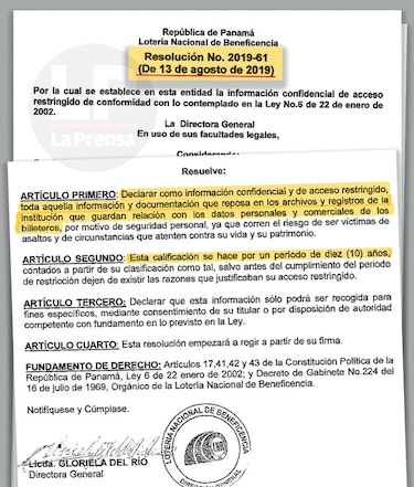 Reprochan resolución que restringe datos de los billeteros de la LNB