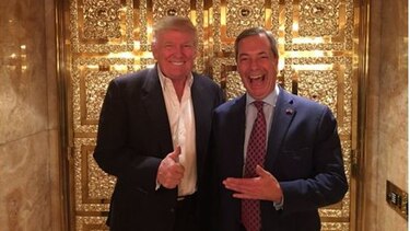 Líder del 'brexit', Nigel Farage, se reúne con Trump en Nueva York