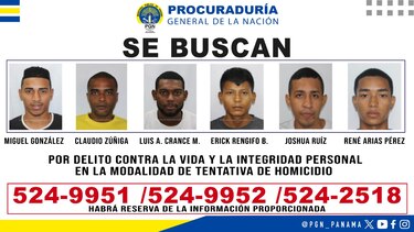 Ministerio Público divulga lista de personas requeridas por homicidio