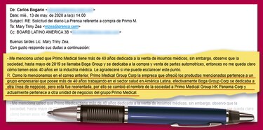 Proveedor Primo dice aclarar inexactitudes