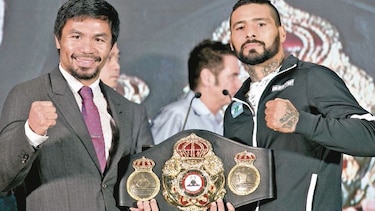 Pacquiao pronostica pelea reñida con Matthysse
