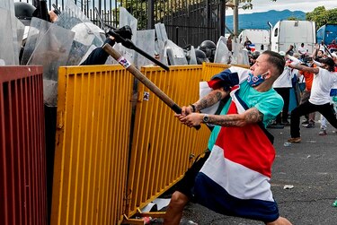 Policía dispersa manifestación en Costa Rica contra pacto con FMI