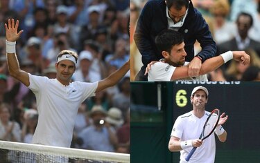 Murray y Djokovic dicen adiós en Wimbledon y dejan camino despejado a Federer