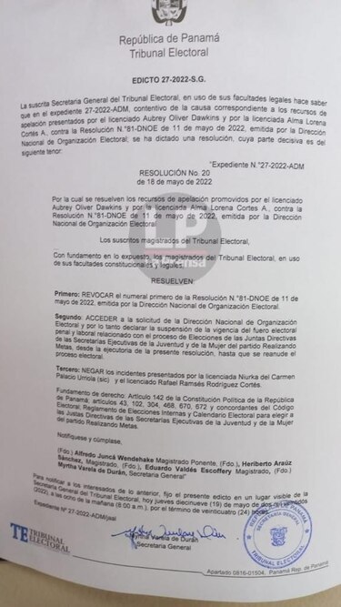 Tribunal suspende el fuero electoral penal al expresidente Ricardo Martinelli
