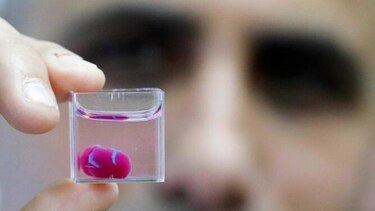 Científicos israelíes presentan corazón impreso en 3D a partir de tejidos humanos