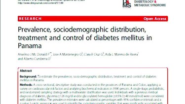 La presencia de la diabetes