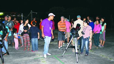 Campamento para ver los astros