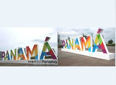 Ladrones se llevan letras del parador fotográfico de Panamá en la cinta costera