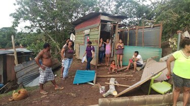 Familias damnificadas por mal tiempo en La Chorrera