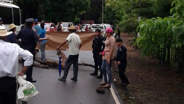 Cierran la vía Tonosí-Las Tablas como medida de presión