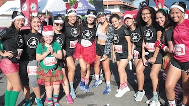 Nutrida concurrencia en Santas Race