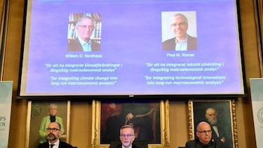 Nobel de Economía a dos estadounidenses precursores del crecimiento 'verde'