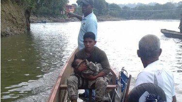 Una bebé de cuatro meses cae al río y es rescatada por un agente del Senan
