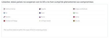 Panamá busca reglamentar los registros contables para dejar la lista de paraísos fiscales de la UE