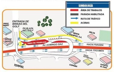 Reubicación de servicios públicos en Brisas del Golf durante un mes