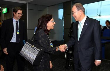 Ban Ki-moon de visita en Panamá