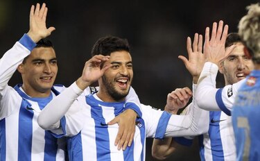 Exhibición del mexicano Carlos Vela en la remontada del Real Sociedad