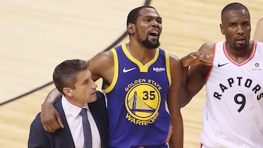 Durant vuelve a lesionarse en su regreso en Final de NBA