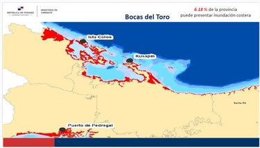 Bocas del Toro será la provincia más afectada por el cambio climático