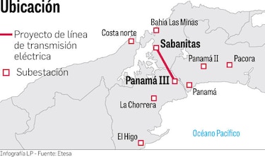 Etesa licita línea eléctrica desde Colón hasta Panamá