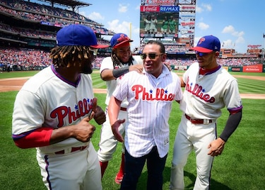 Calicho Ruiz, en homenaje a los campeones de la Serie Mundial