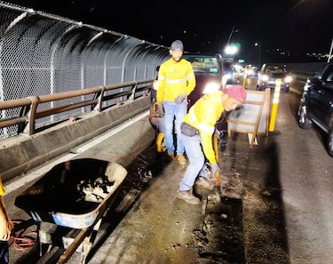 El 4 y 5 de mayo se retoma la reparación del pavimento en el puente de Las Américas