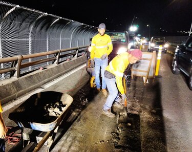 El 4 y 5 de mayo se retoma la reparación del pavimento en el puente de Las Américas