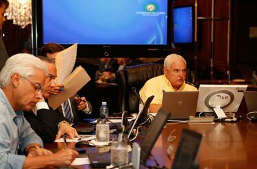 Martinelli y su último Consejo de Gabinete