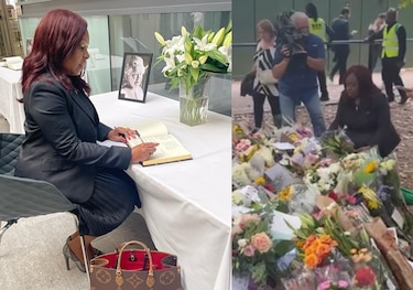 La diputada Kayra Harding está en Londres y firmó libro de condolencias por el fallecimiento de la reina Isabel II