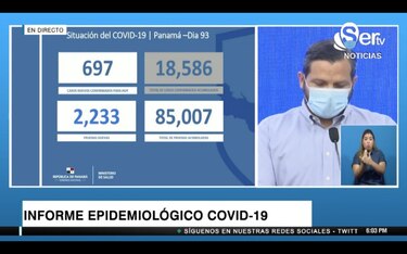 Se reportan 697 casos de Covid-19; cinco nuevos fallecimientos