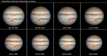 Hubble observa cómo la Gran Mancha Roja de Júpiter se comporta como una pelota antiestrés