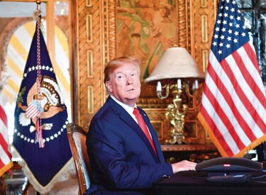 Trump dice estar ‘en muy buena posición para el juicio político