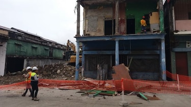 Cusa comienza la demolición de viejos caserones en la ciudad de Colón