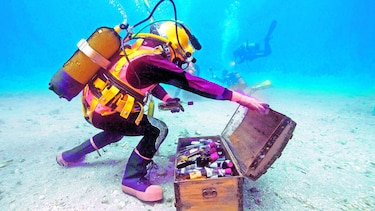 Vinos a 40 metros bajo el mar