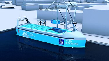 El primer carguero eléctrico autónomo