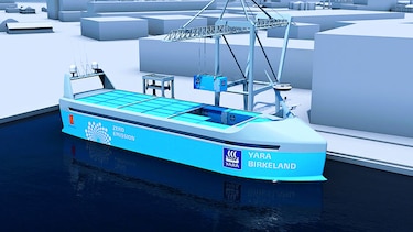 El primer carguero eléctrico autónomo