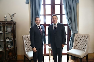 Senador estadounidense Marco Rubio se reúne con el presidente Varela
