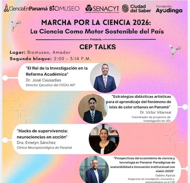 Marcha por la Ciencia 2026: agenda, horario y actividades en Panamá