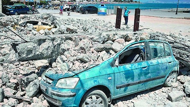Evalúan los daños tras el sismo en la isla de Kos